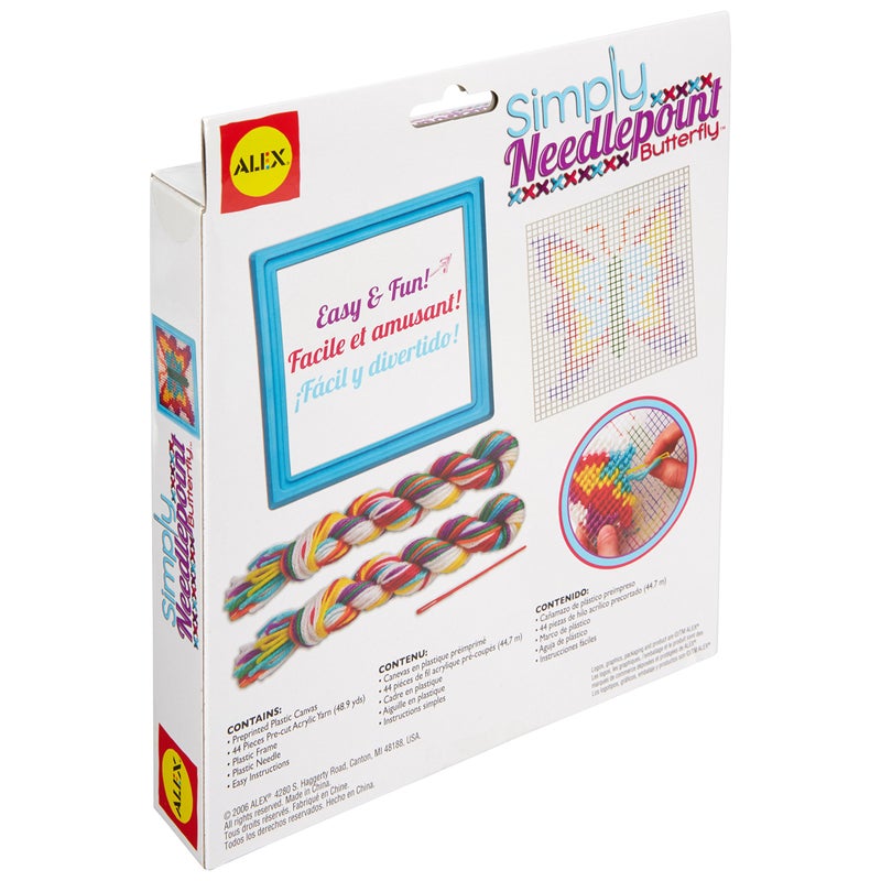 ALEX Toys Simply Needlepoint Butterfly Kids Art and Craft Activity - Image 2